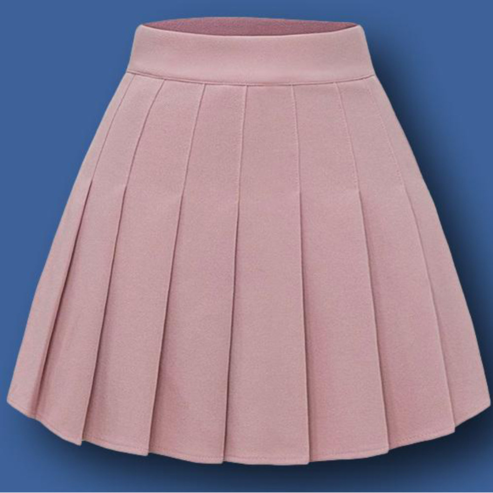 light pink pleated high rise mini skirt​​​ SMALL NIB​
